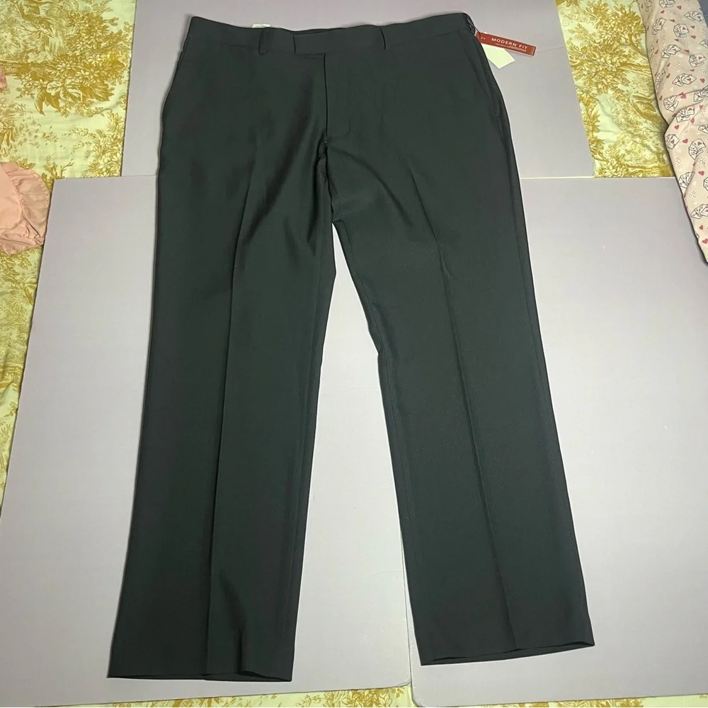 NWT Perry Ellis Men's 38x30 Dress Pants Modern Fit Travel Luxe Performance Navy